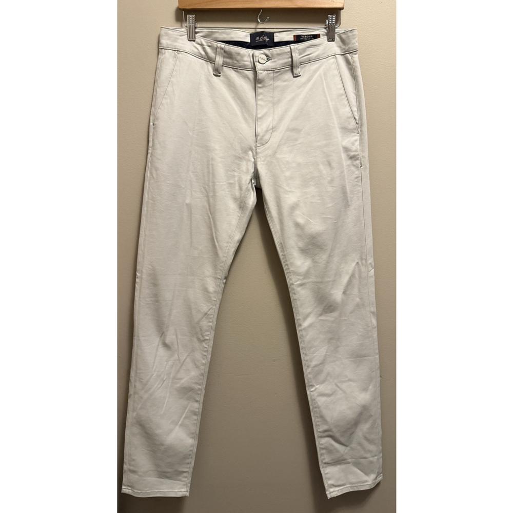 34 Heritage Men's Verona Slim Leg Chino Pants Mid Rise Beige Size 33 X 34 NWT
